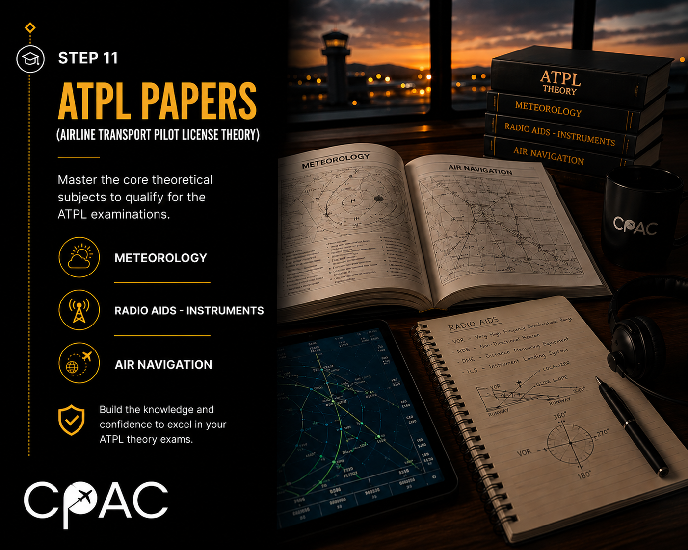 Step 11 ATPL papers for airline captain career path in India