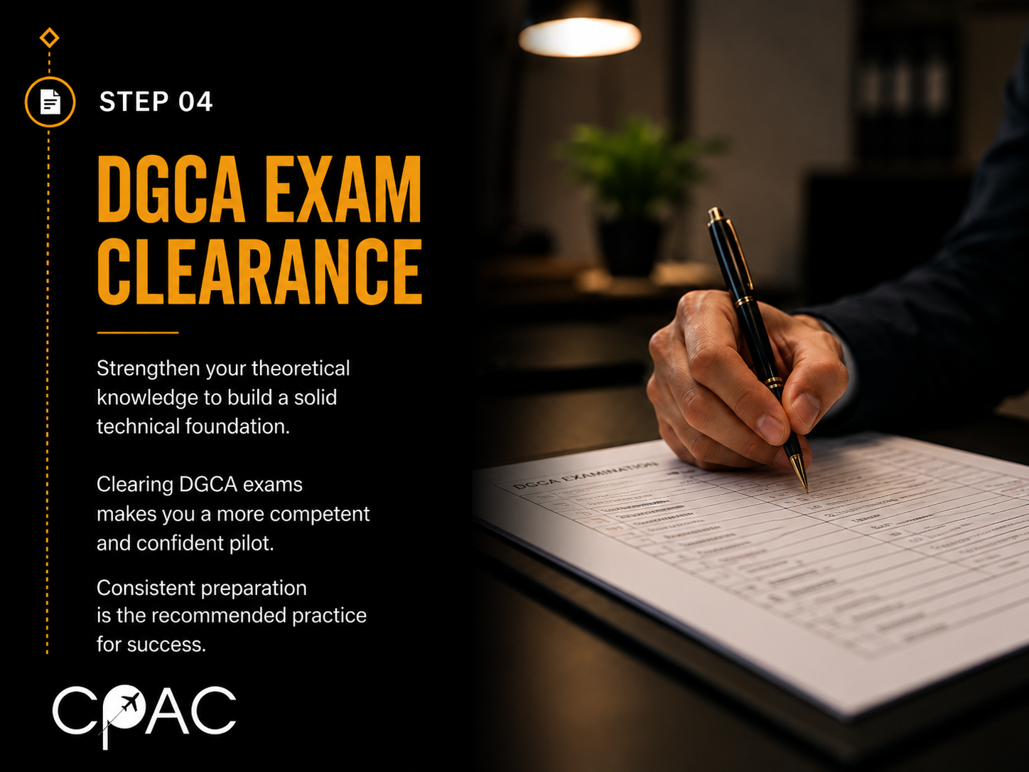 Step 4 DGCA exams for Commercial Pilot Licence in India
