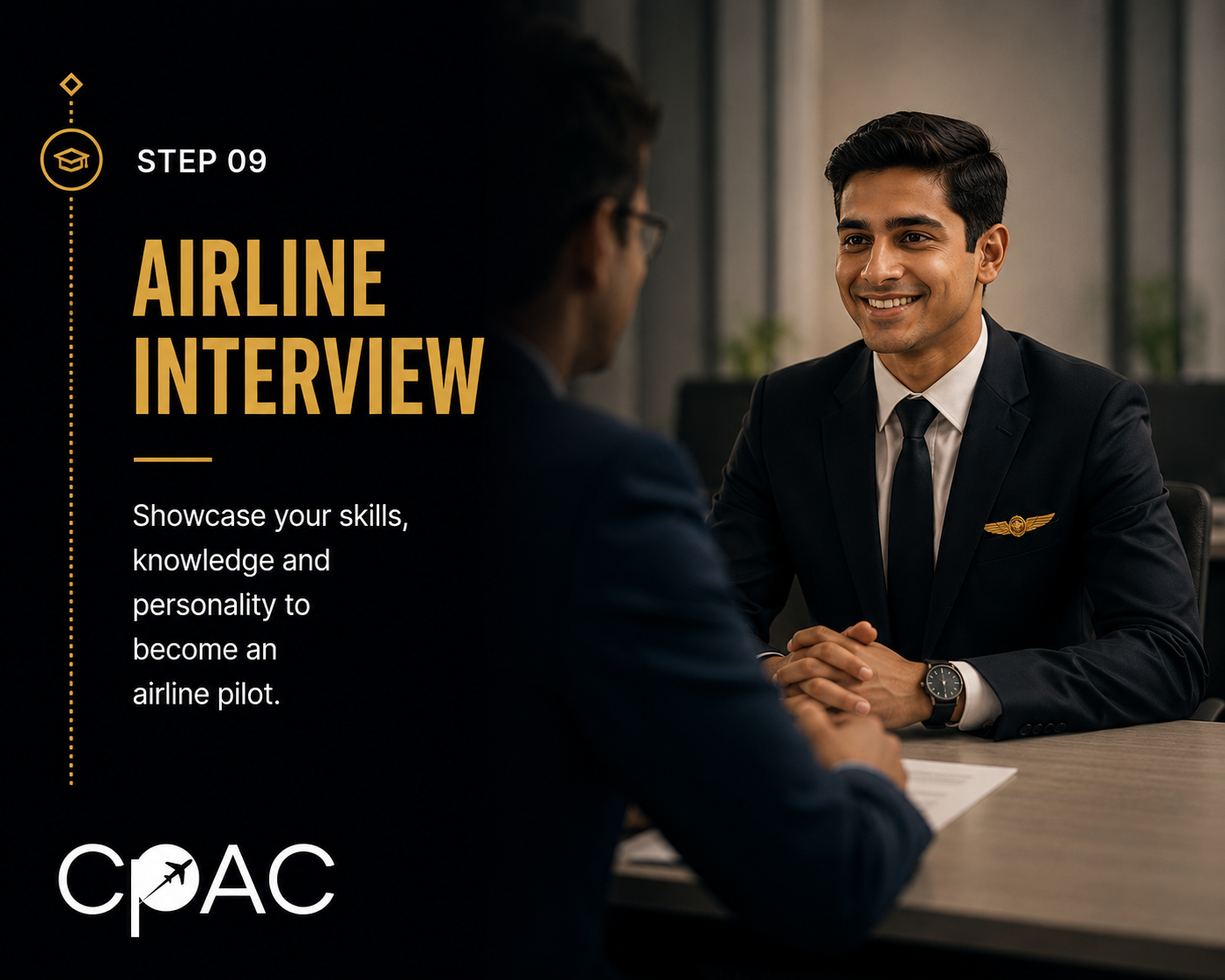 Step 9 airline interview preparation for pilot selection in India