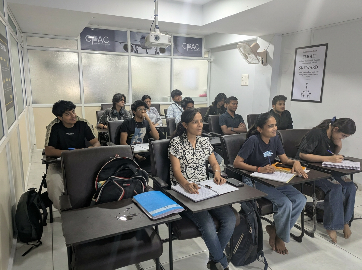 CPAC classroom for offline DGCA ground classes