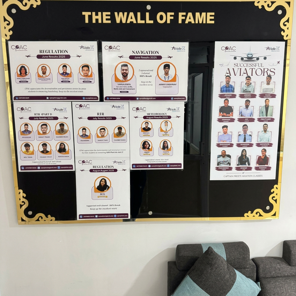 CPAC wall of fame with DGCA student results