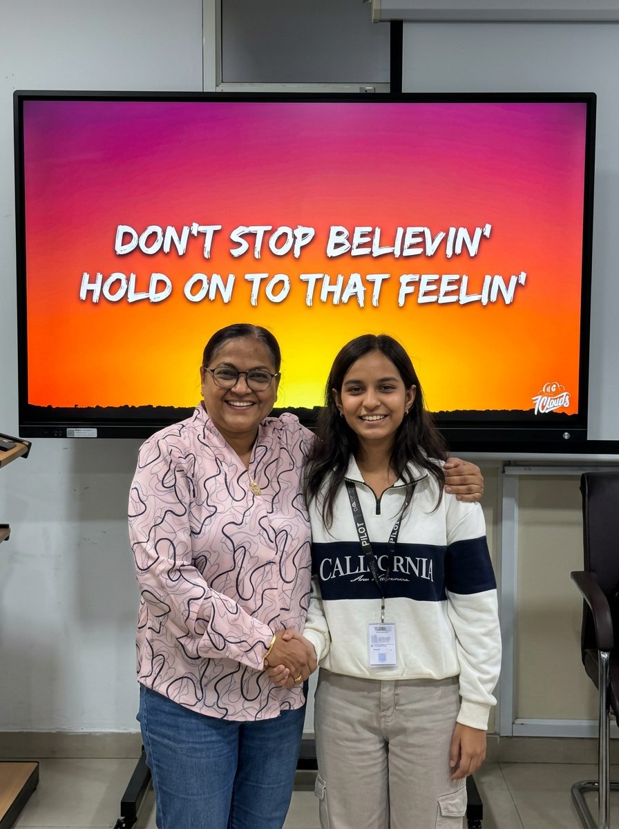 CPAC student Riya felicitation and result celebration