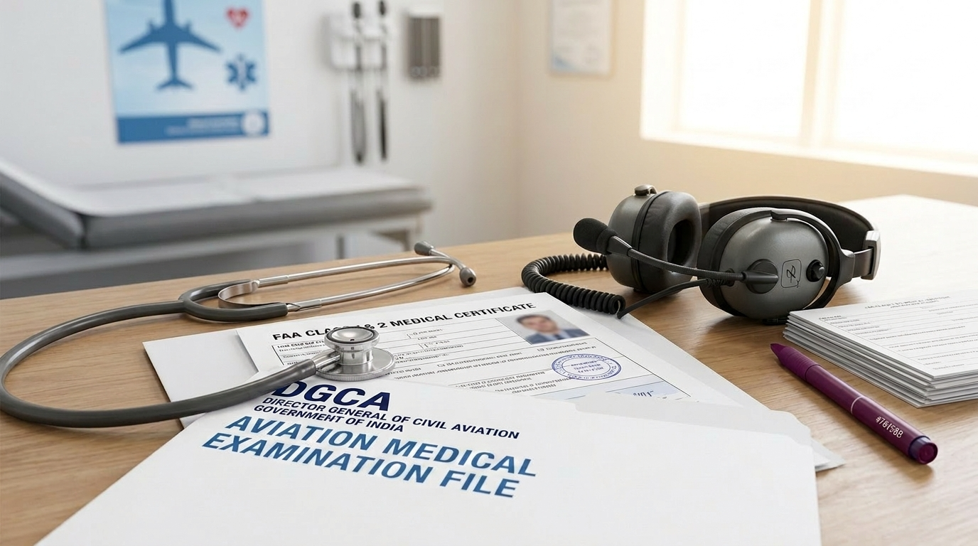 Class 1 aviation medical guidance visual for aspiring pilots