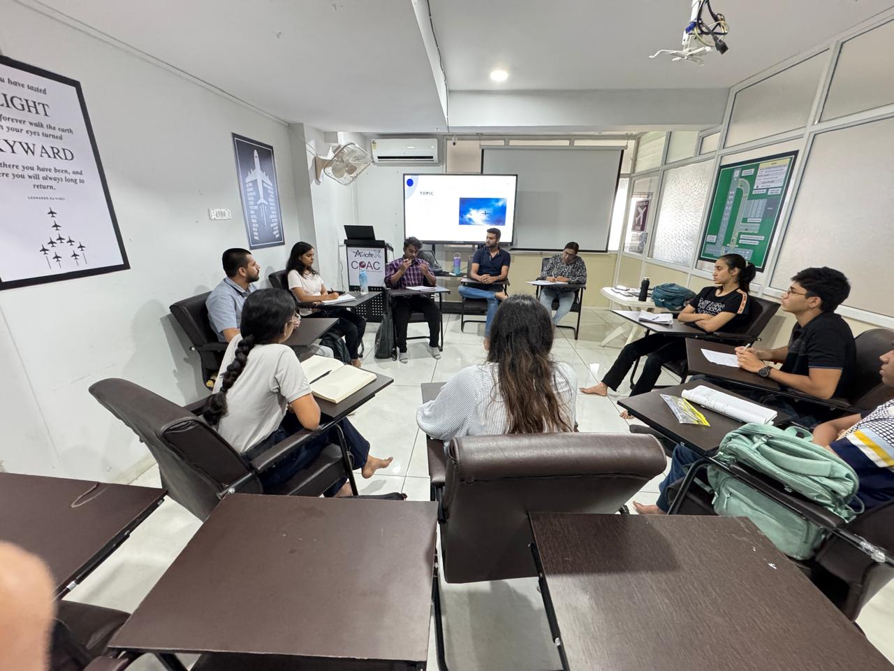 CPAC students in group discussion and communication training