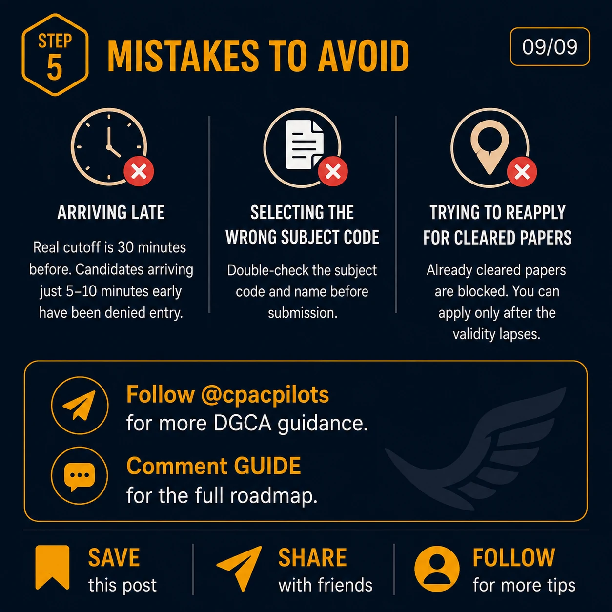 Mistakes to Avoid